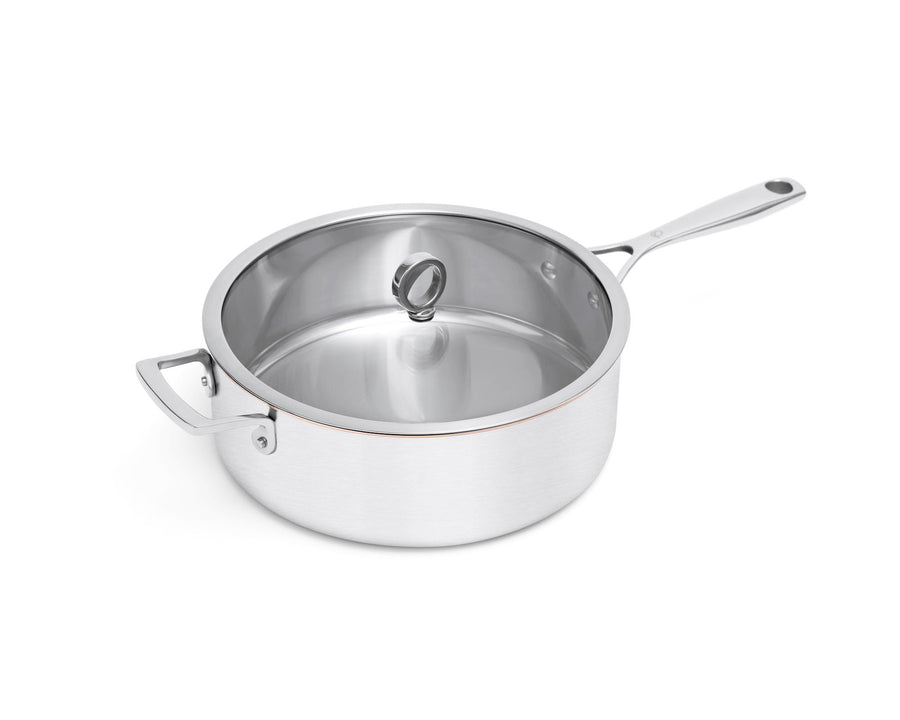 Kupferkern Schmorpfanne unbeschichtet, Stielgriff