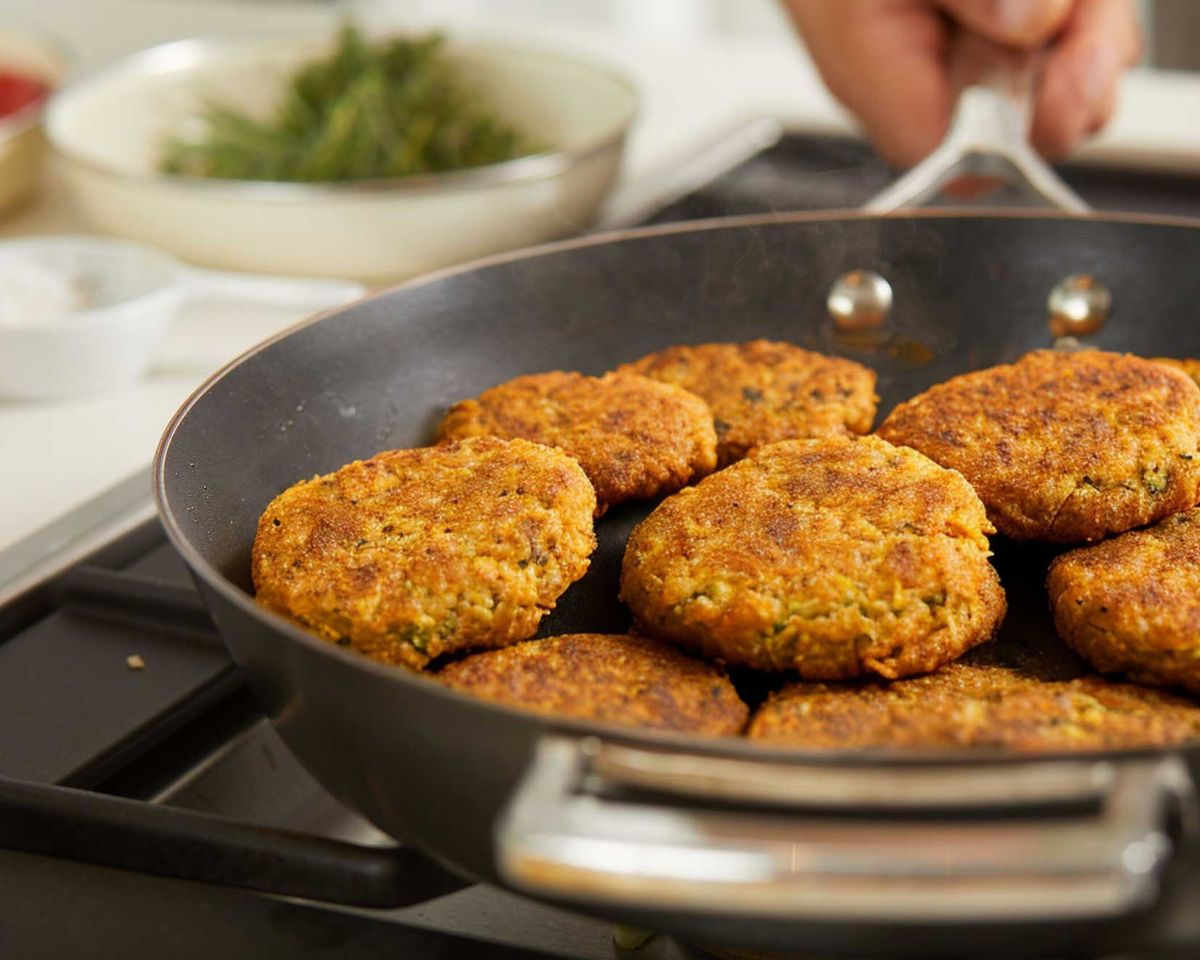 Rote Linsen Patties