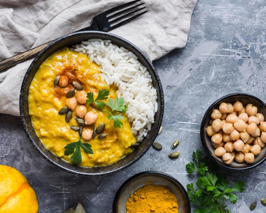 Veganes Erdnuss Curry