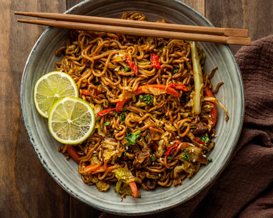 Gebratene Asia Noodles