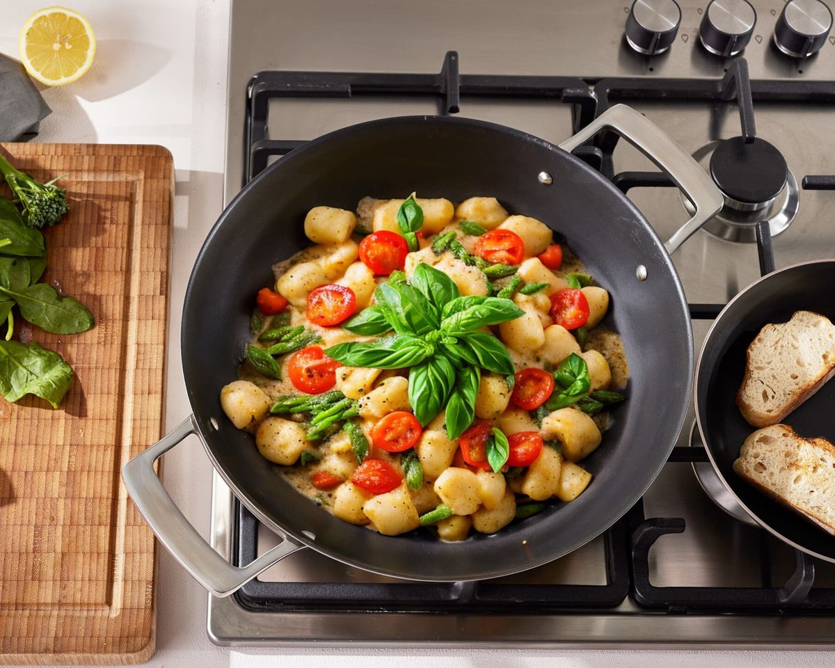 Gnocchi mit Spargel und Tomaten