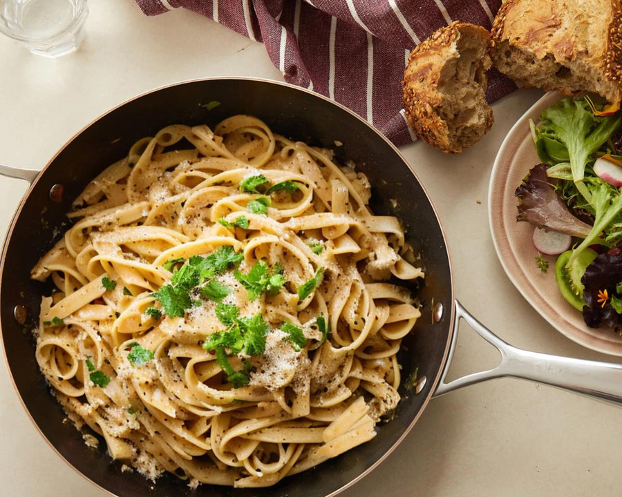 Cremige Knoblauch Pasta