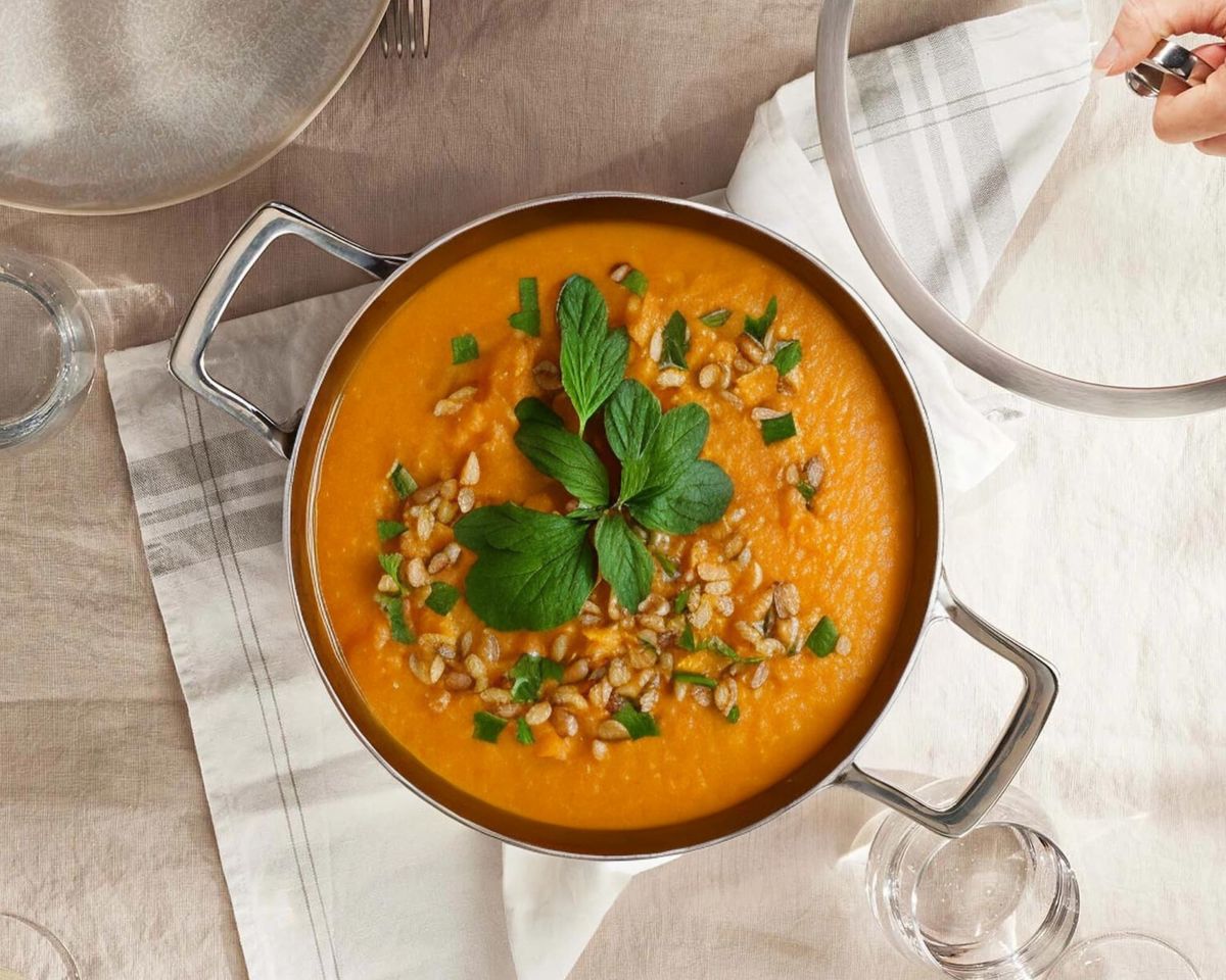 Klassische Kürbissuppe