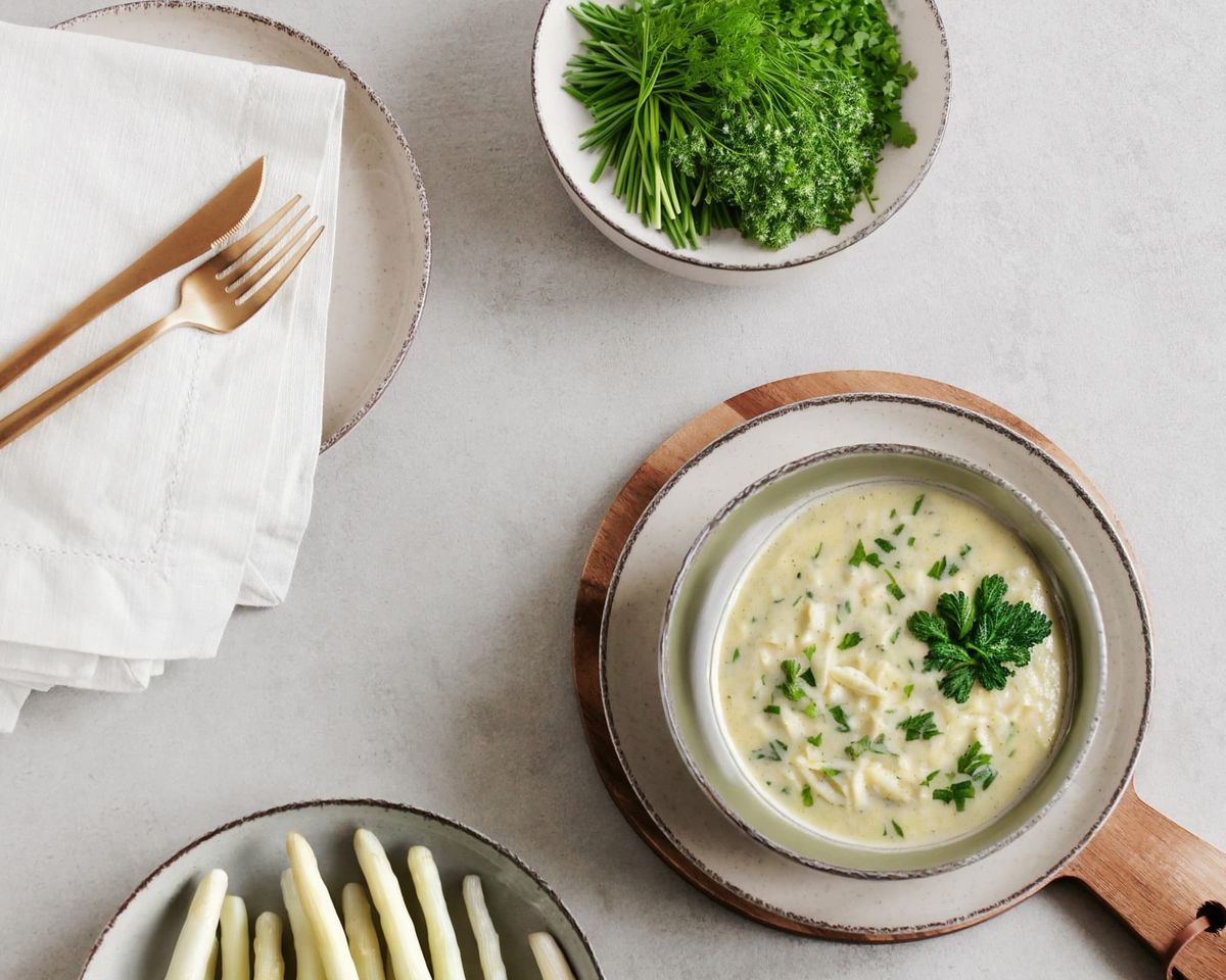 Spargelcremesuppe