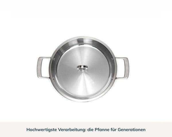 Kupferkern Pfanne Servierer unbeschichtet