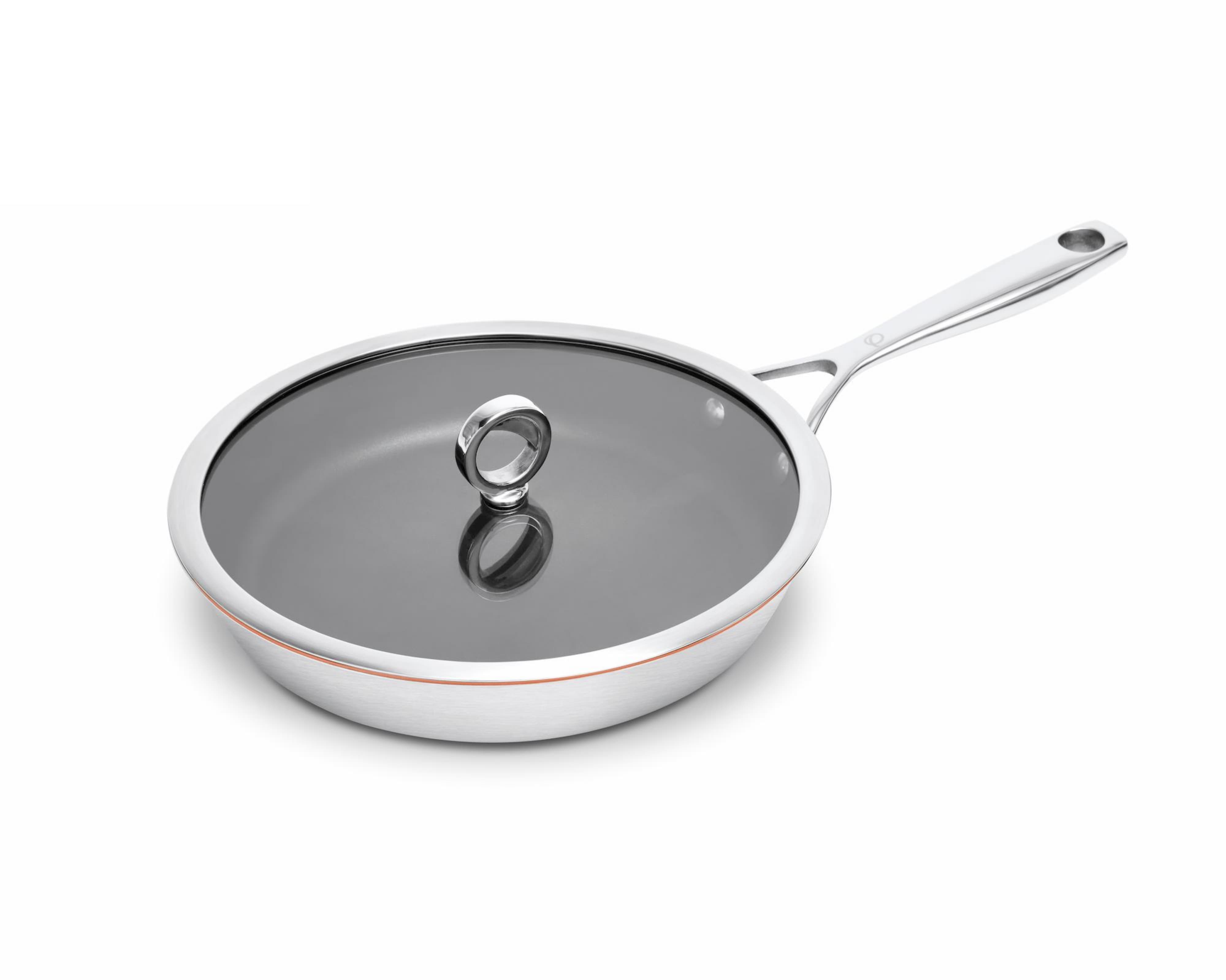 Beschichtete Olavson Kupferkernpfanne 24 cm mit Stielgriff