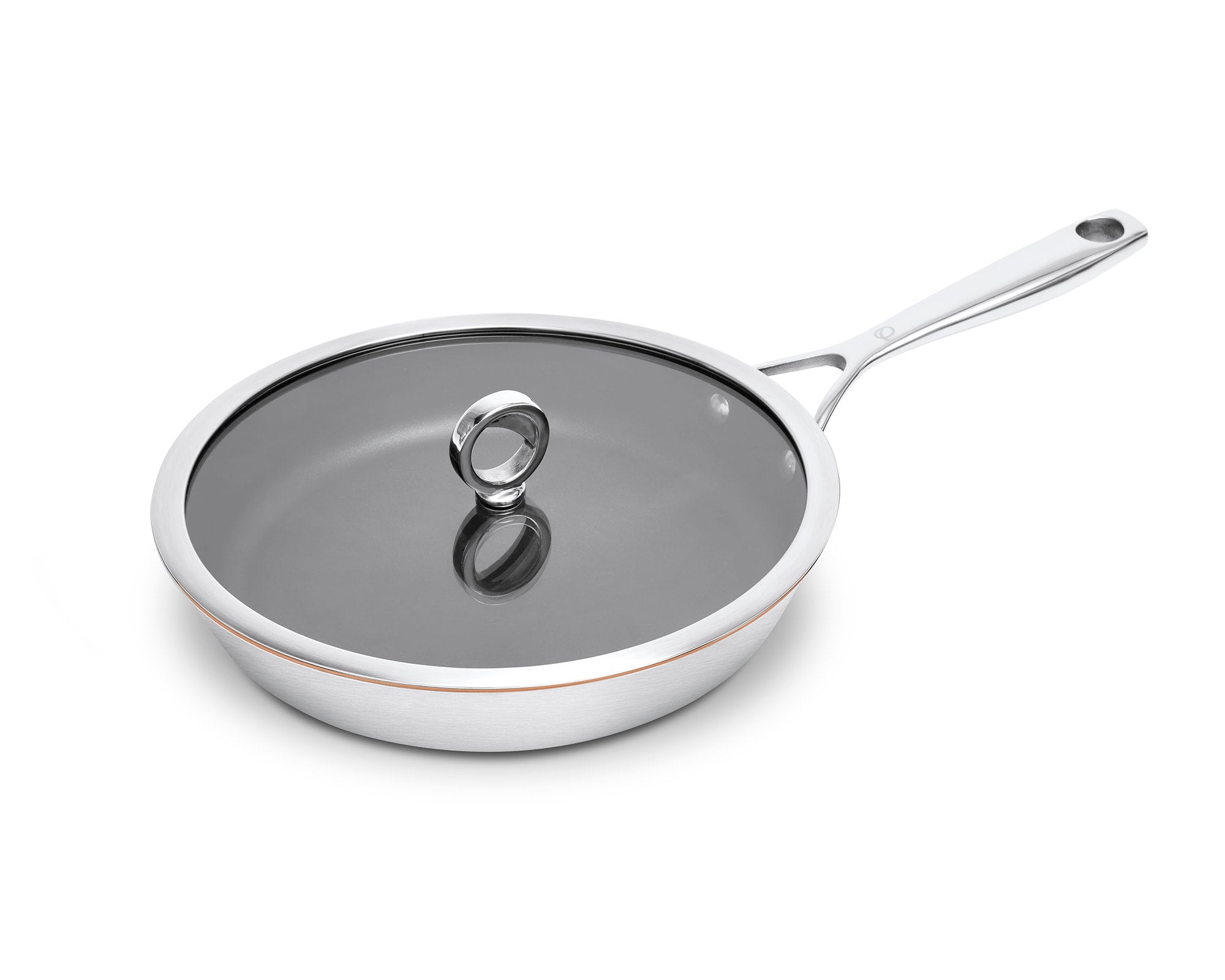Beschichtete Olavson Kupferkernpfanne 26 cm mit Stielgriff