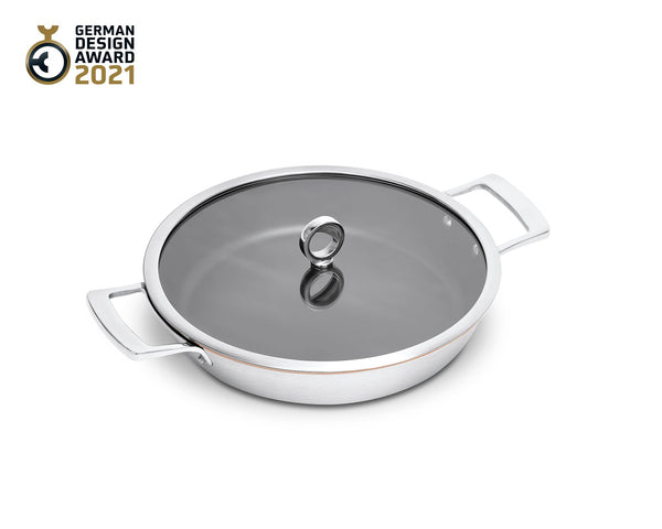 Kupferkernpfanne 26cm Servierer beschichtet