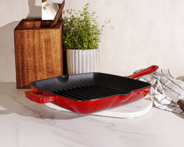 Gusseiserne Grillpfanne
