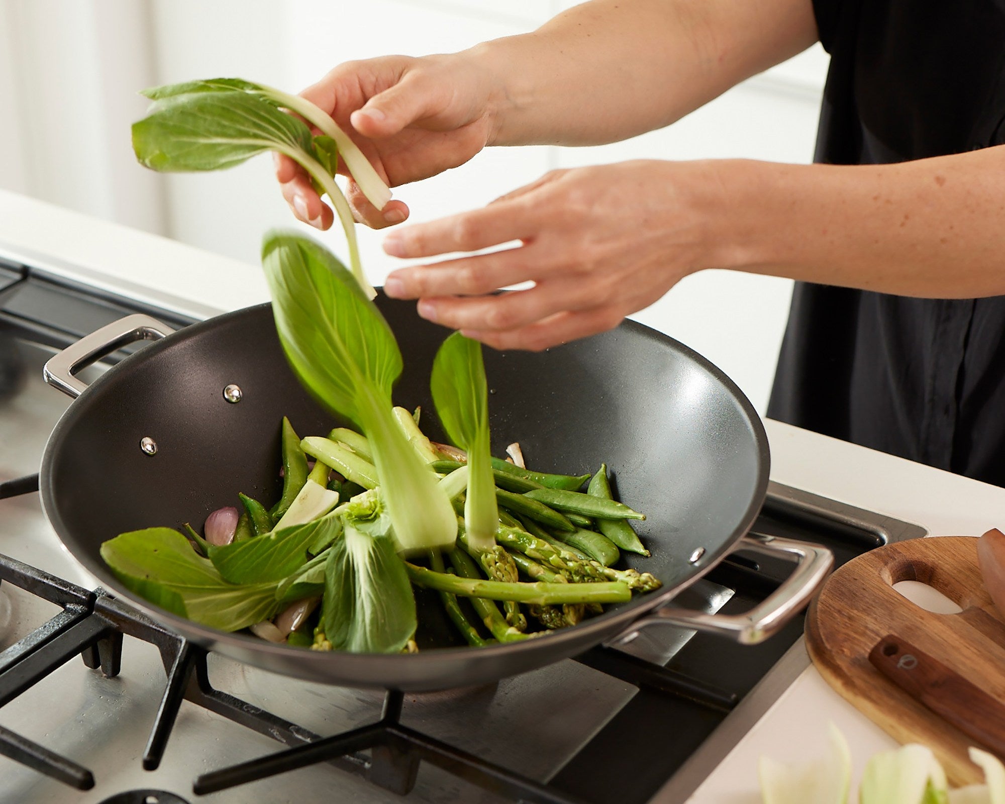 Kupferkern Wok beschichtet